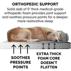 FurHaven Comfy Couch Orthopedic Bolster Dog Bed With Removable Cover -Pup Haven Sales Store 178147 PT5. AC SS1800 V1681487877