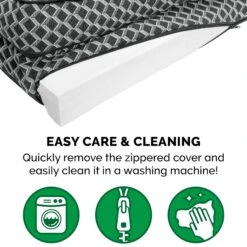 FurHaven Comfy Couch Orthopedic Bolster Dog Bed With Removable Cover -Pup Haven Sales Store 178147 PT7. AC SS1800 V1681487900