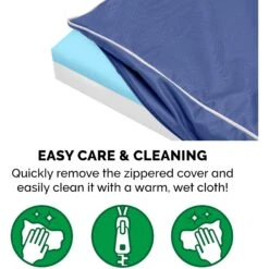 FurHaven Indoor/Outdoor Solid Cooling Gel Cat & Dog Bed With Removable Cover -Pup Haven Sales Store 178852 PT7. AC SS1800 V1603341401