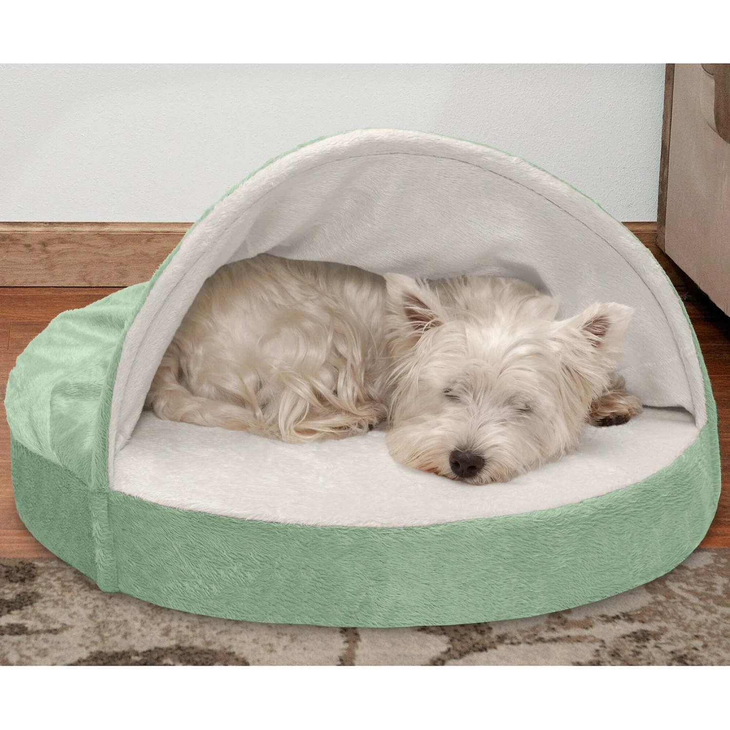 FurHaven Microvelvet Snuggery Gel Top Covered Cat & Dog Bed With Removable Cover 1 FurHaven Microvelvet Snuggery Gel Top Covered Cat & Dog Bed With Removable Cover