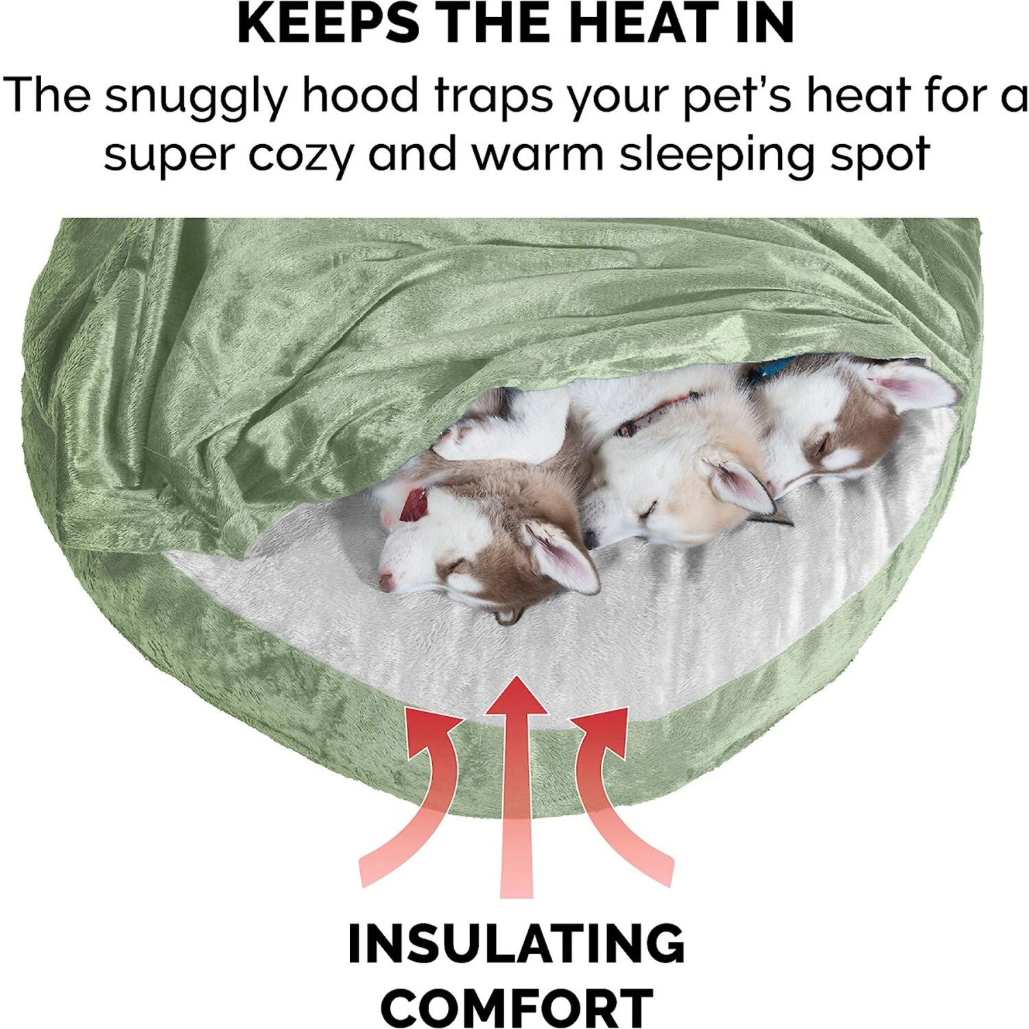 FurHaven Microvelvet Snuggery Gel Top Covered Cat & Dog Bed With Removable Cover 7 FurHaven Microvelvet Snuggery Gel Top Covered Cat & Dog Bed With Removable Cover - Image 7