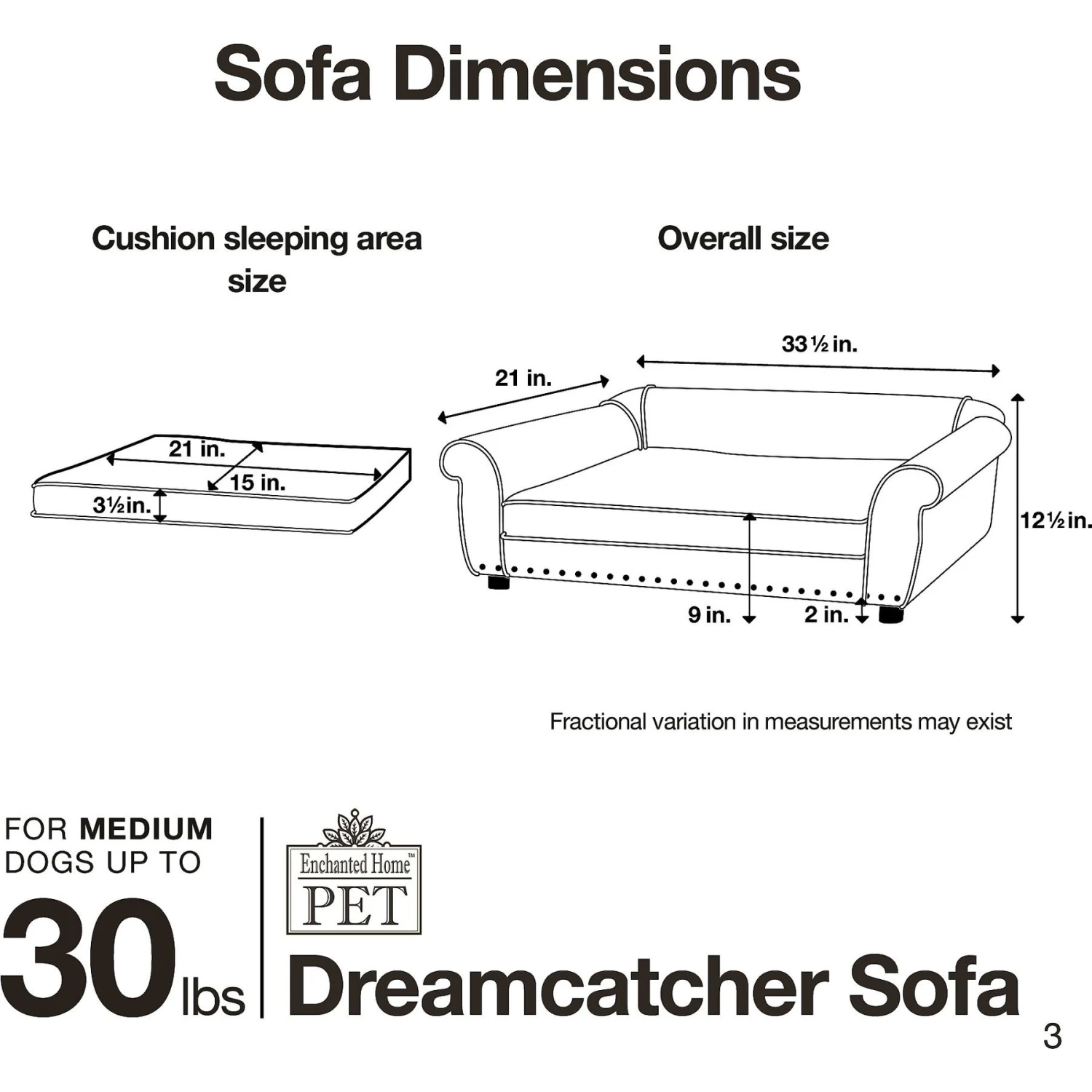 Enchanted Home Pet Dreamcatcher Sofa Cat & Dog Bed With Removable Cover, Caramel, Medium 5 Enchanted Home Pet Dreamcatcher Sofa Cat & Dog Bed With Removable Cover, Caramel, Medium - Image 5