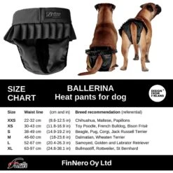 FinNero Ballerina Washable Female Heat Dog Diaper -Pup Haven Sales Store 182822 PT7. AC SS1800 V1613176297