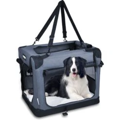 Jespet 3-Door Collapsible Soft-Sided Dog Crate