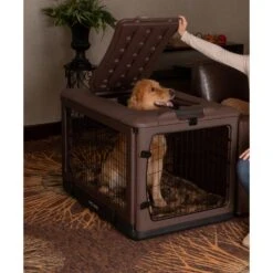 Pet Gear The Other Door 4-Door Collapsible Wire Dog Crate & Pad, Chocolate 9 Pet Gear The Other Door 4-Door Collapsible Wire Dog Crate & Pad, Chocolate -Pup Haven Sales Store 185870 pt3. AC SS1800 V1565018291