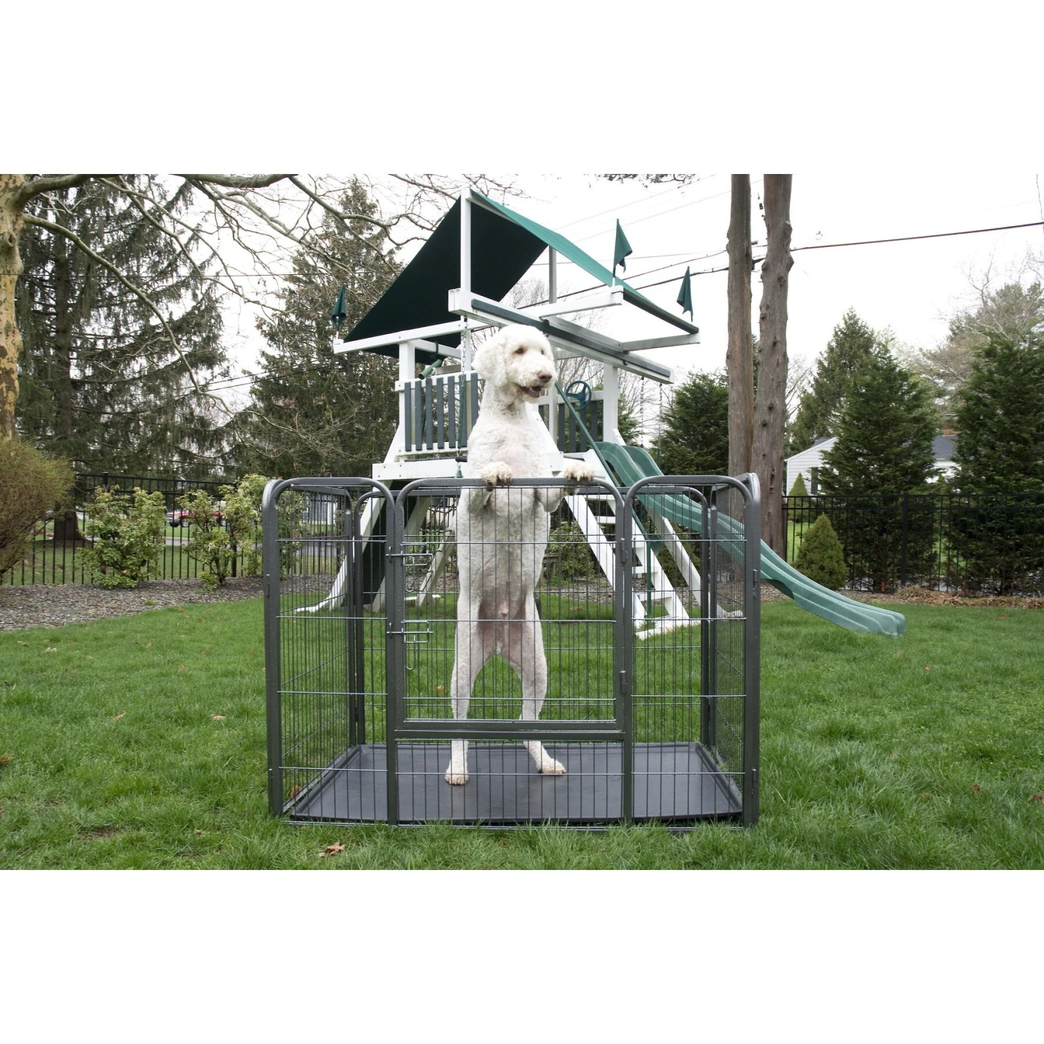 Iconic Pet Heavy Duty Rectangular Wire Dog Playpen 4 Iconic Pet Heavy Duty Rectangular Wire Dog Playpen - Image 4