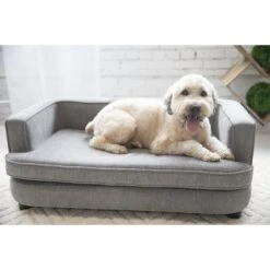 La-Z-Boy Bartlett Furniture Sofa Dog Bed, Pewter