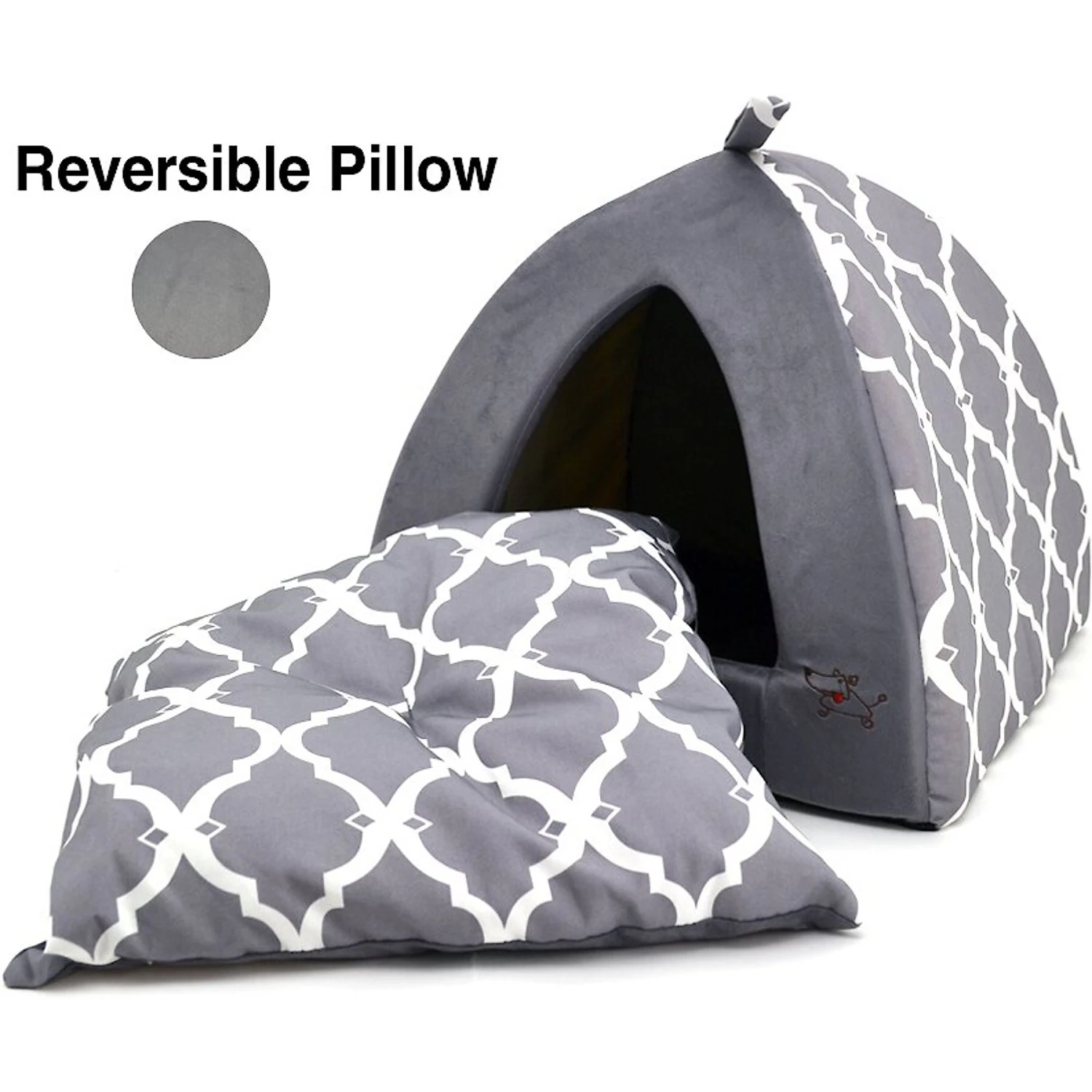 Best Pet Supplies Linen Tent Covered Cat & Dog Bed 2 Best Pet Supplies Linen Tent Covered Cat & Dog Bed - Image 2