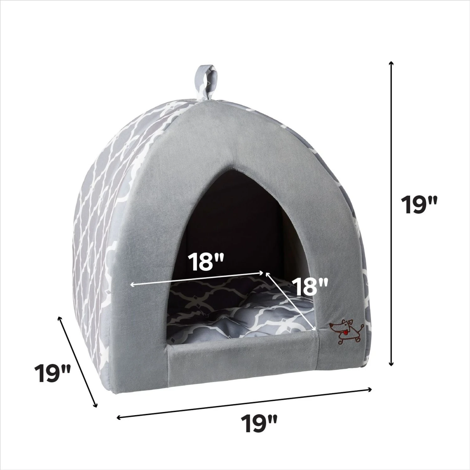 Best Pet Supplies Linen Tent Covered Cat & Dog Bed 3 Best Pet Supplies Linen Tent Covered Cat & Dog Bed - Image 3