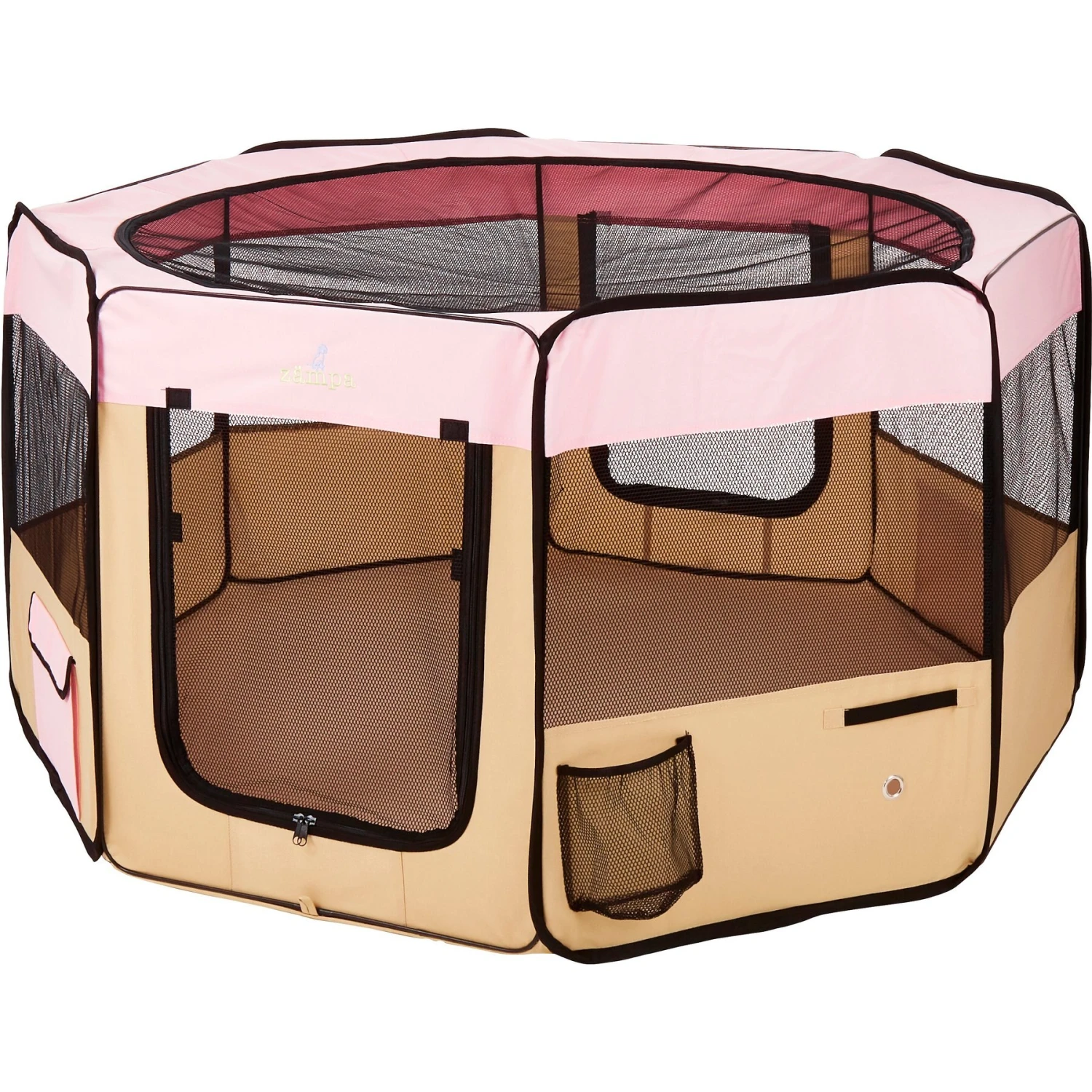Zampa Pet Folding Soft-sided Dog & Cat Playpen 2 Zampa Pet Folding Soft-sided Dog & Cat Playpen - Image 2