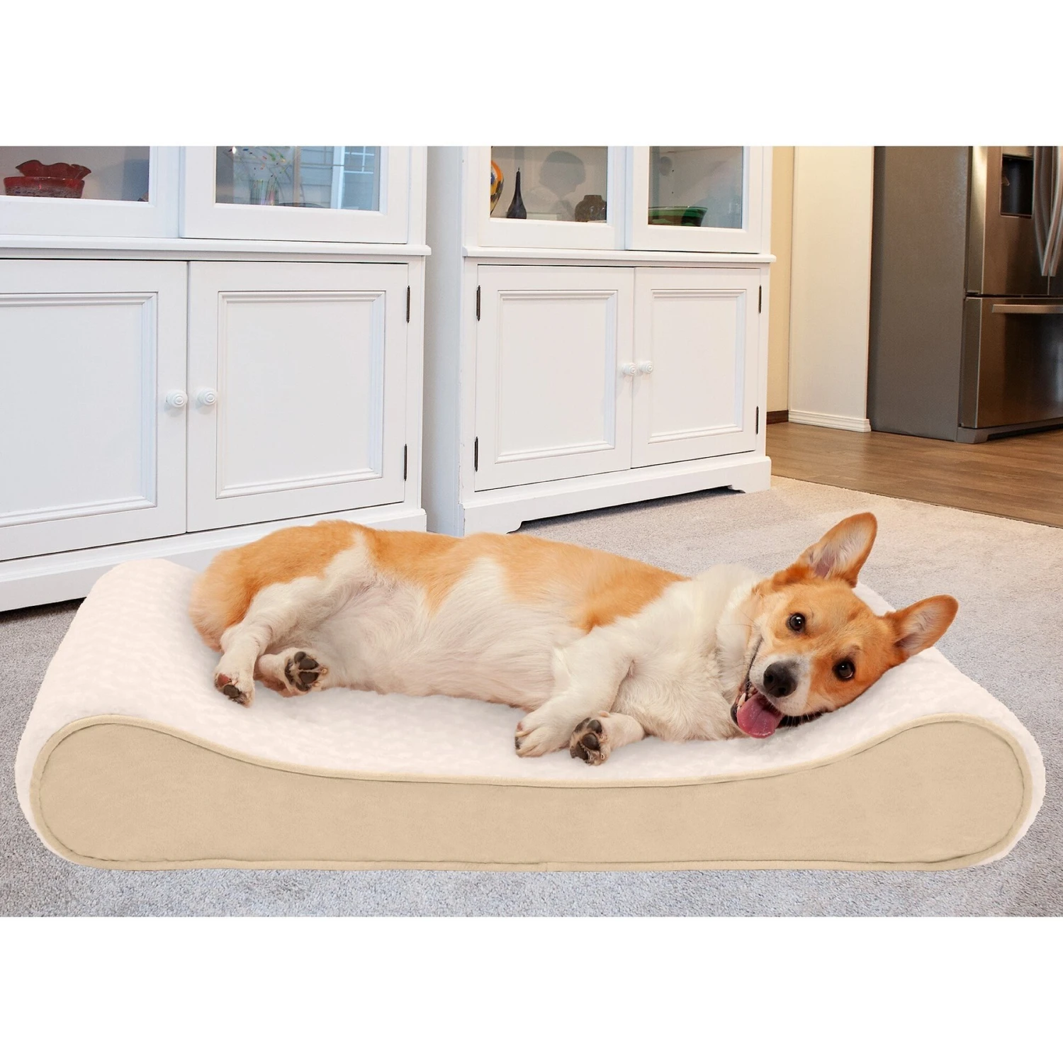 FurHaven Ultra Plush Luxe Lounger Memory Foam Dog Bed With Removable Cover 1 FurHaven Ultra Plush Luxe Lounger Memory Foam Dog Bed With Removable Cover