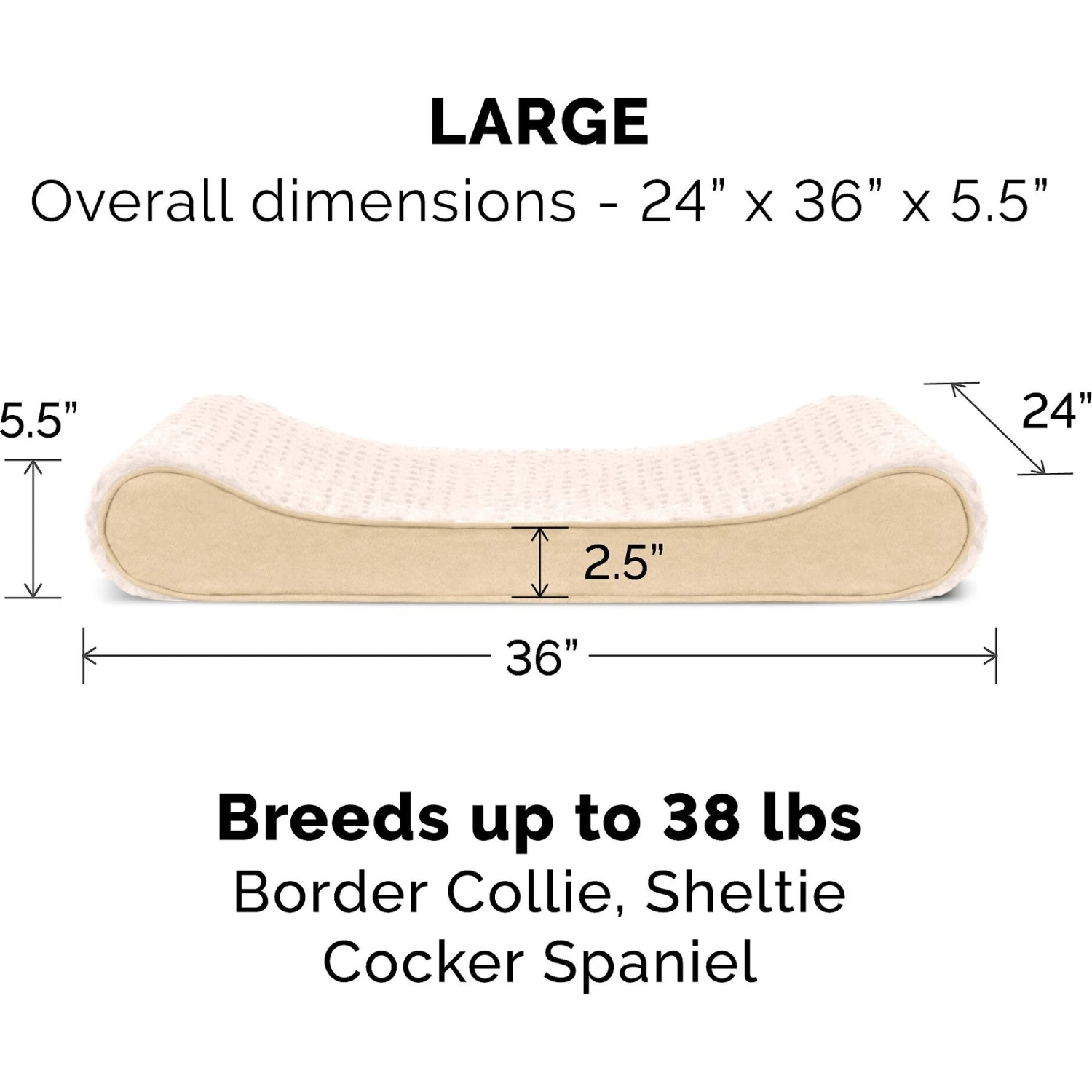 FurHaven Ultra Plush Luxe Lounger Memory Foam Dog Bed With Removable Cover 5 FurHaven Ultra Plush Luxe Lounger Memory Foam Dog Bed With Removable Cover - Image 5