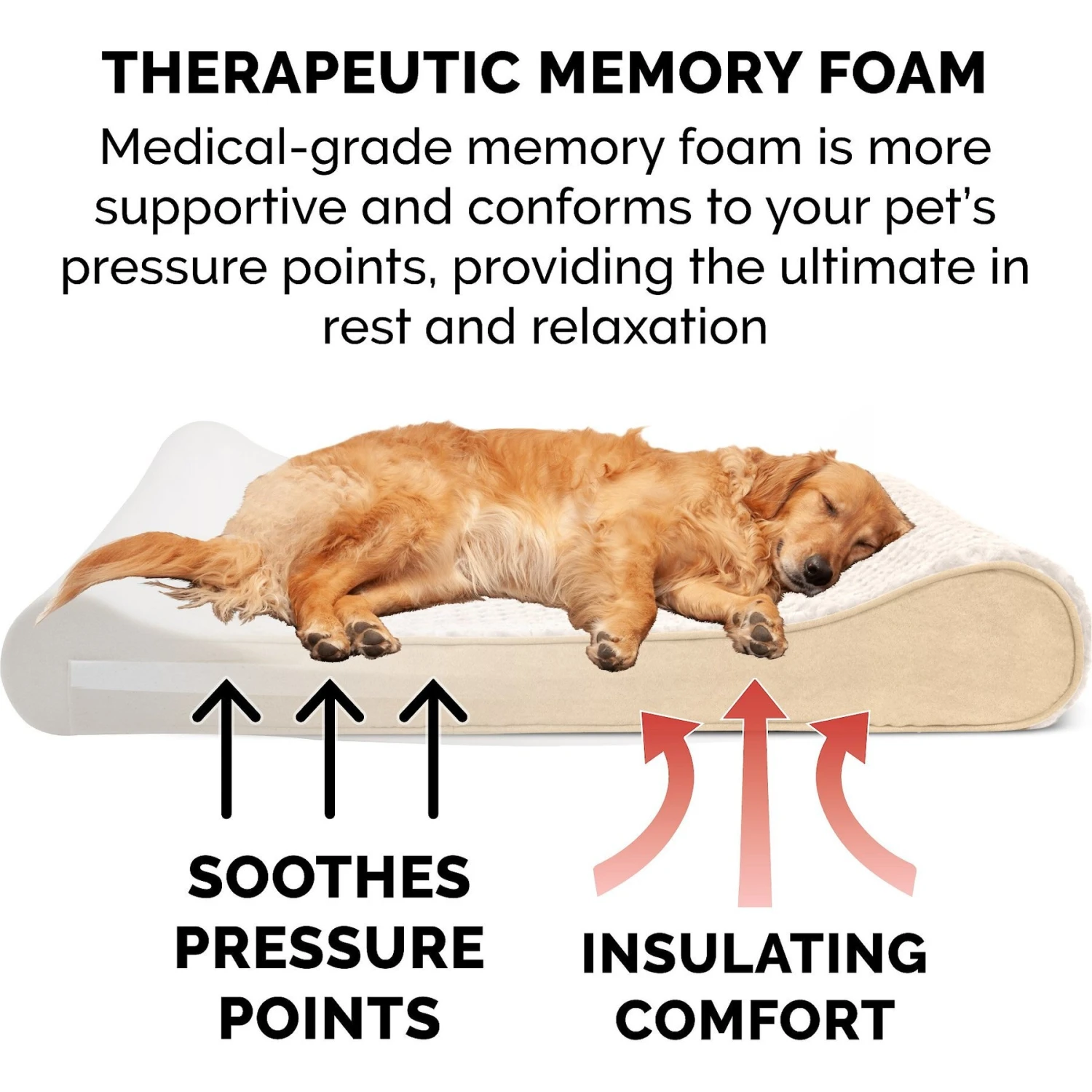 FurHaven Ultra Plush Luxe Lounger Memory Foam Dog Bed With Removable Cover 7 FurHaven Ultra Plush Luxe Lounger Memory Foam Dog Bed With Removable Cover - Image 7