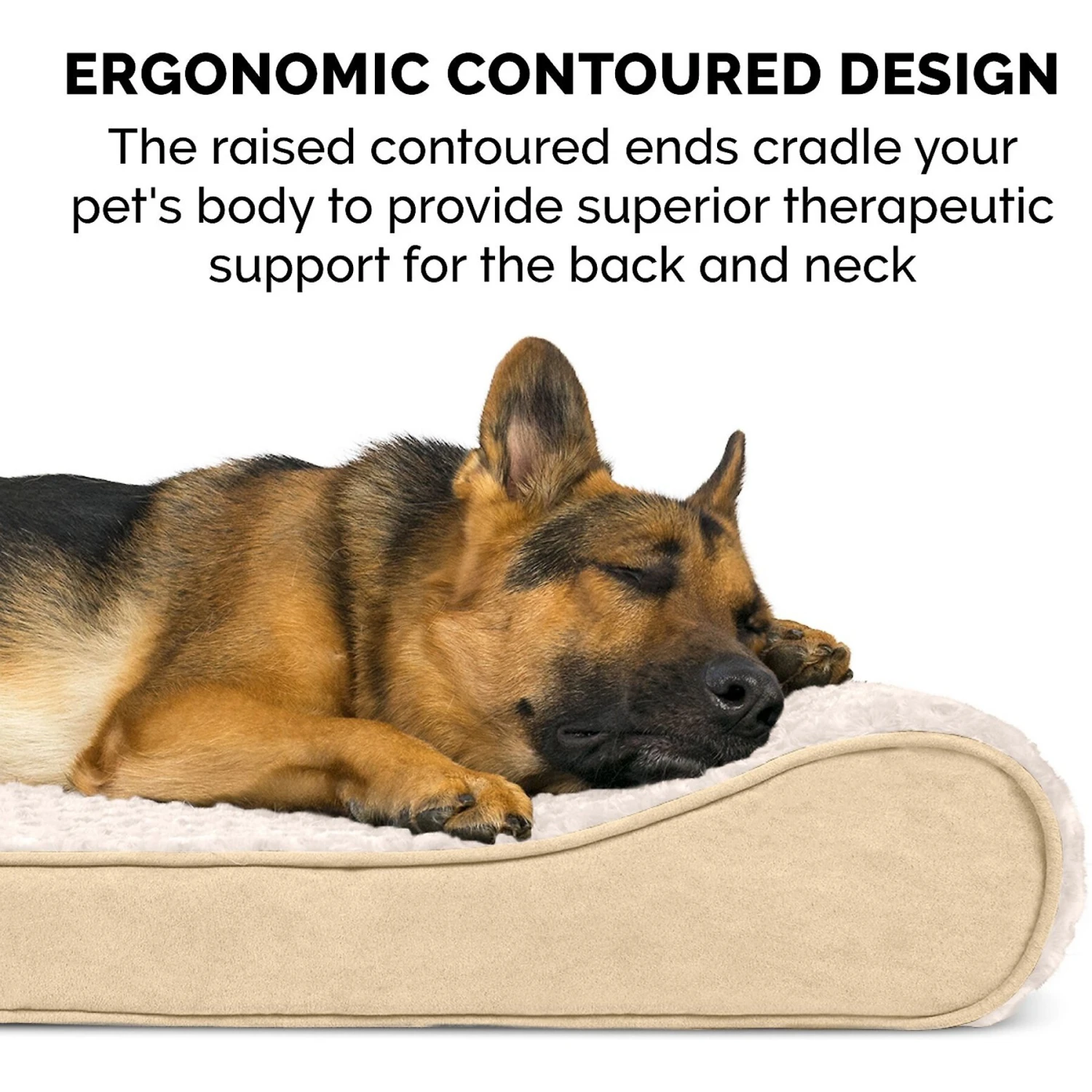 FurHaven Ultra Plush Luxe Lounger Memory Foam Dog Bed With Removable Cover 8 FurHaven Ultra Plush Luxe Lounger Memory Foam Dog Bed With Removable Cover - Image 8