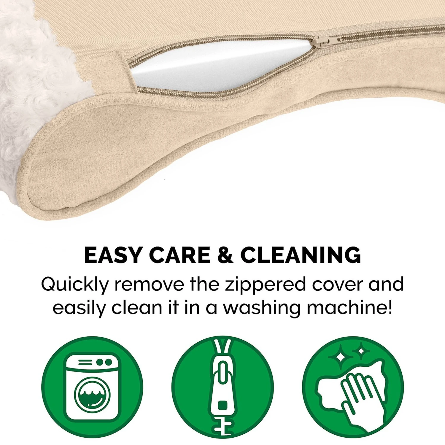 FurHaven Ultra Plush Luxe Lounger Memory Foam Dog Bed With Removable Cover 9 FurHaven Ultra Plush Luxe Lounger Memory Foam Dog Bed With Removable Cover - Image 9