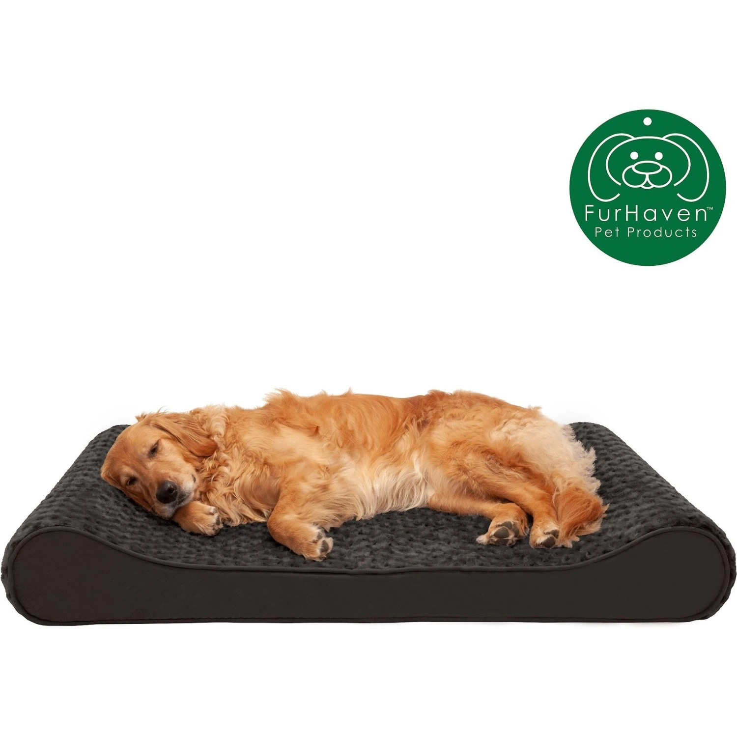 FurHaven Ultra Plush Luxe Lounger Cooling Gel Dog Bed With Removable Cover 4 FurHaven Ultra Plush Luxe Lounger Cooling Gel Dog Bed With Removable Cover - Image 4