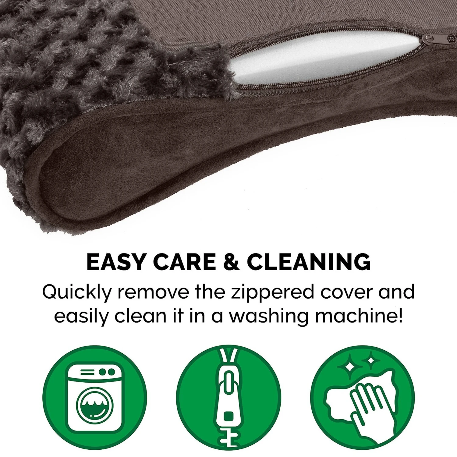 FurHaven Ultra Plush Luxe Lounger Cooling Gel Dog Bed With Removable Cover 9 FurHaven Ultra Plush Luxe Lounger Cooling Gel Dog Bed With Removable Cover - Image 9