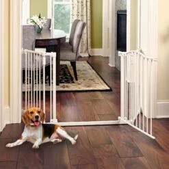 North States Deluxe Hardware Mount Dog Gate, White -Pup Haven Sales Store 200617 PT2. AC SS1800 V1633368722