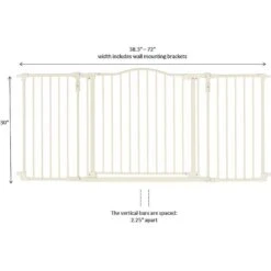 North States Deluxe Hardware Mount Dog Gate, White -Pup Haven Sales Store 200617 PT4. AC SS1800 V1633363593