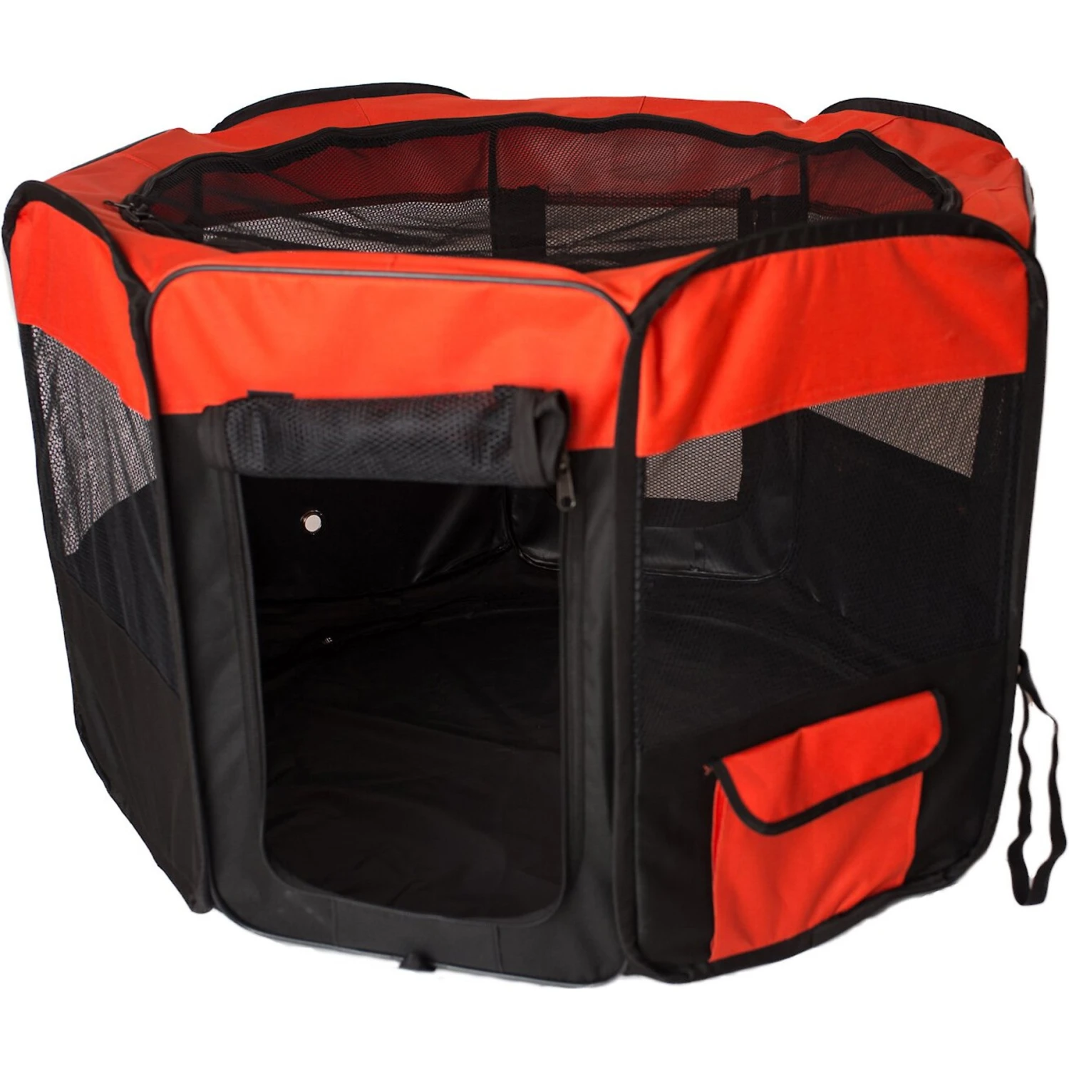 Armarkat Model PP002R Portable Soft-sided Dog & Cat Playpen, Black & Red 7 Armarkat Model PP002R Portable Soft-sided Dog & Cat Playpen, Black & Red - Image 7