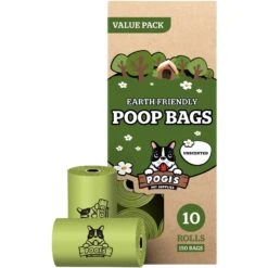Pogi's Pet Supplies Unscented Poop Bags, 150 Count