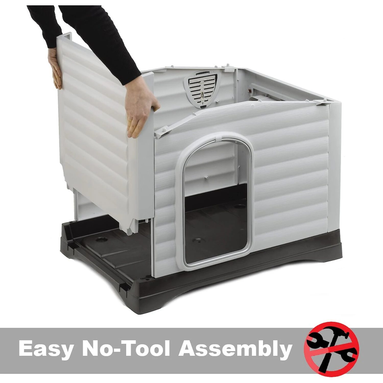 MidWest Ferplast Villa Dog Kennel With Folding Porch 4 MidWest Ferplast Villa Dog Kennel With Folding Porch - Image 4