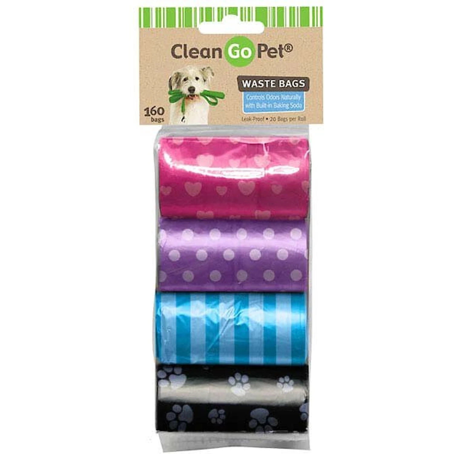 Clean Go Pet Classic Dog Waste Bags, 160 Count 1 Clean Go Pet Classic Dog Waste Bags, 160 Count