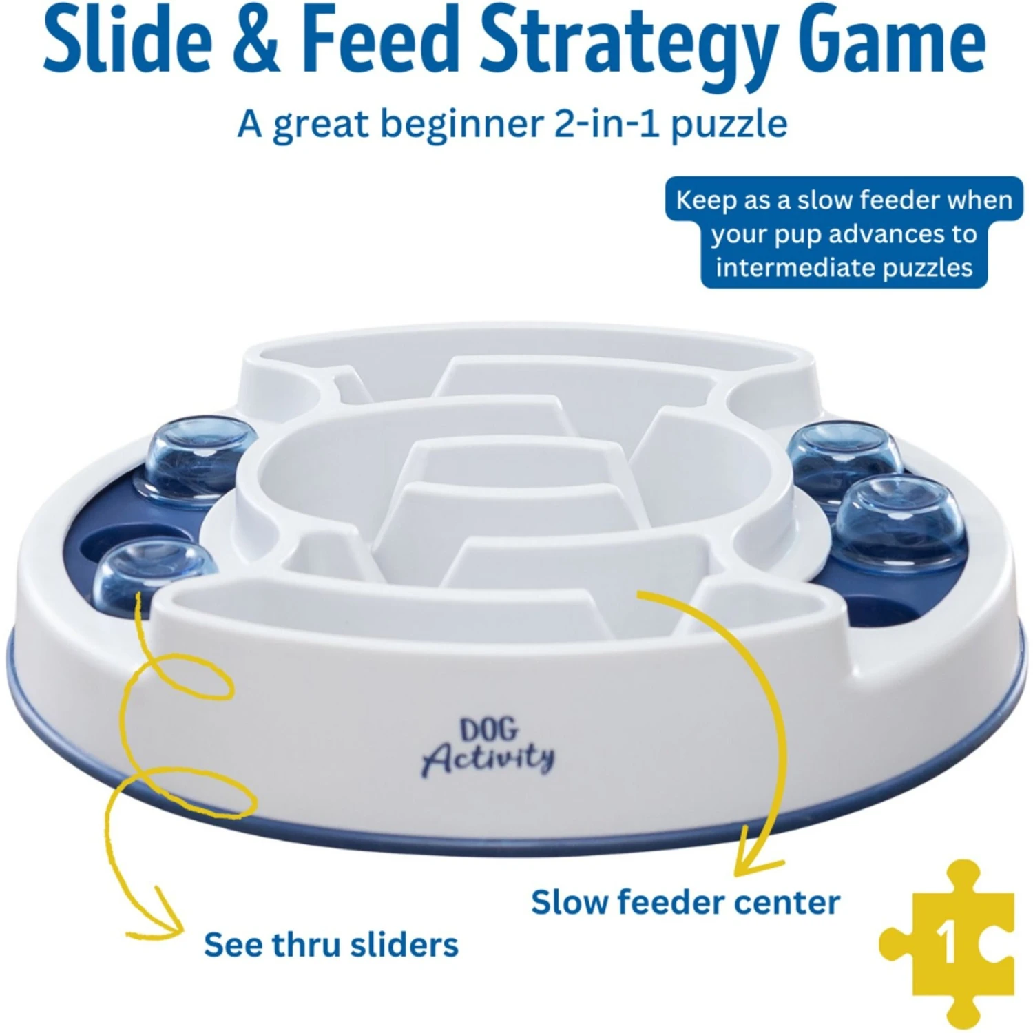 TRIXIE Slide & Feed Activity Strategy Game Dog Toy 3 TRIXIE Slide & Feed Activity Strategy Game Dog Toy - Image 3