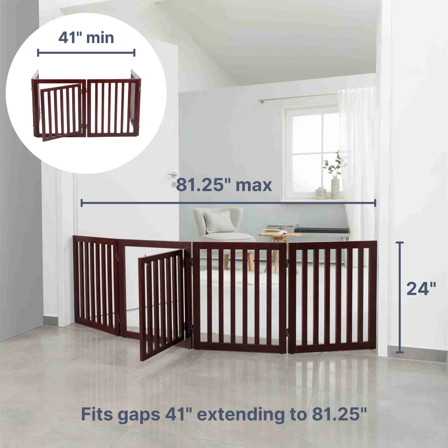 TRIXIE Wooden Dog Gate 2 TRIXIE Wooden Dog Gate - Image 2