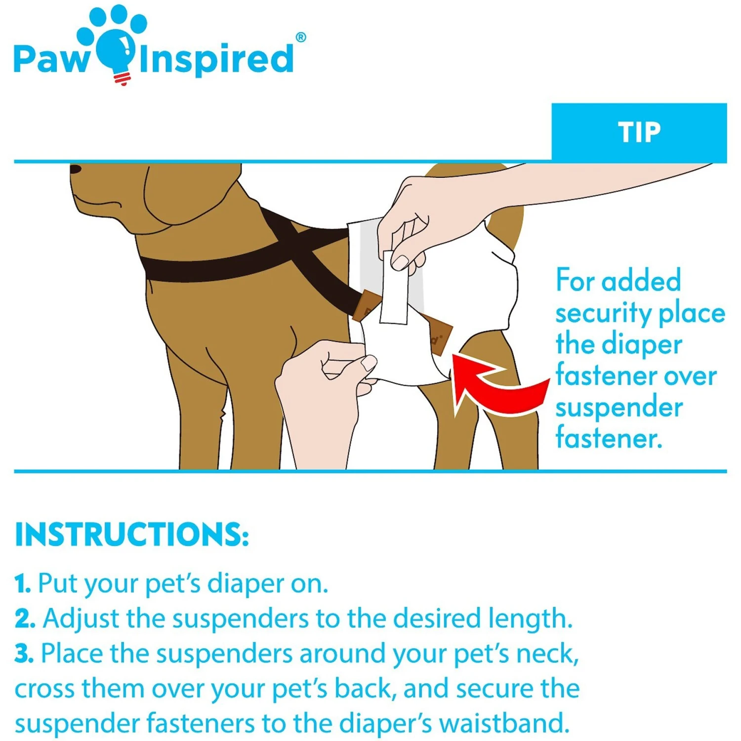 Paw Inspired Dog Diaper Suspenders 8 Paw Inspired Dog Diaper Suspenders - Image 8