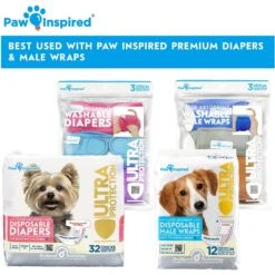 Paw Inspired Dog Diaper Suspenders 17 Paw Inspired Dog Diaper Suspenders -Pup Haven Sales Store 208513 PT8. AC SS1800 V1640883387