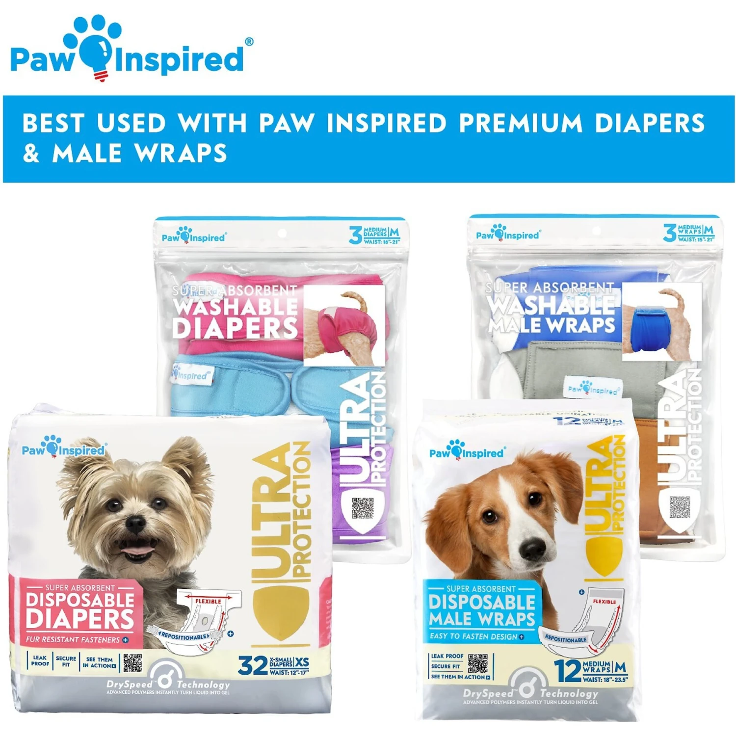 Paw Inspired Dog Diaper Suspenders 9 Paw Inspired Dog Diaper Suspenders - Image 9
