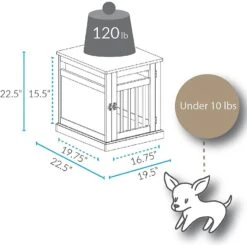 Casual Home Chappy Single Door Furniture Style Dog Crate & Wood Slats -Pup Haven Sales Store 209967 PT2. AC SS1800 V1618345923
