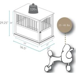 Casual Home End Table Dog Crate -Pup Haven Sales Store 209970 PT2. AC SS1800 V1618346224