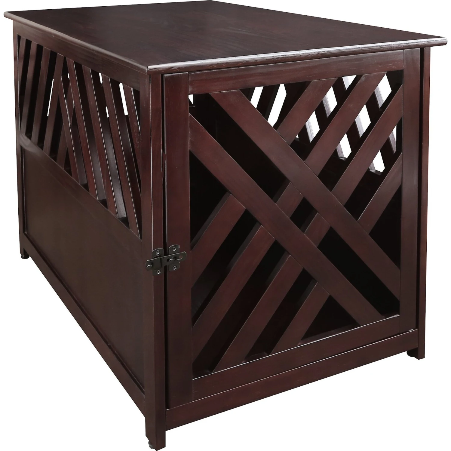Casual Home Modern Lattice Single Door Furniture Style Dog Crate & End Table 2 Casual Home Modern Lattice Single Door Furniture Style Dog Crate & End Table - Image 2