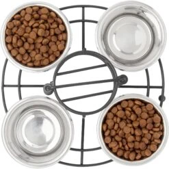 Frisco Multi Pet Feeding 4-Bowls Stainless Steel Dog & Cat Bowls, 0.5 Cup 12 Frisco Multi Pet Feeding 4-Bowls Stainless Steel Dog & Cat Bowls, 0.5 Cup -Pup Haven Sales Store 213787 PT4. AC SS1800 V1599240375