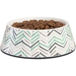 Frisco Chevron Brushed Melamine Bowl -Pup Haven Sales Store 216059 PT2. AC SS1800 V1591020984