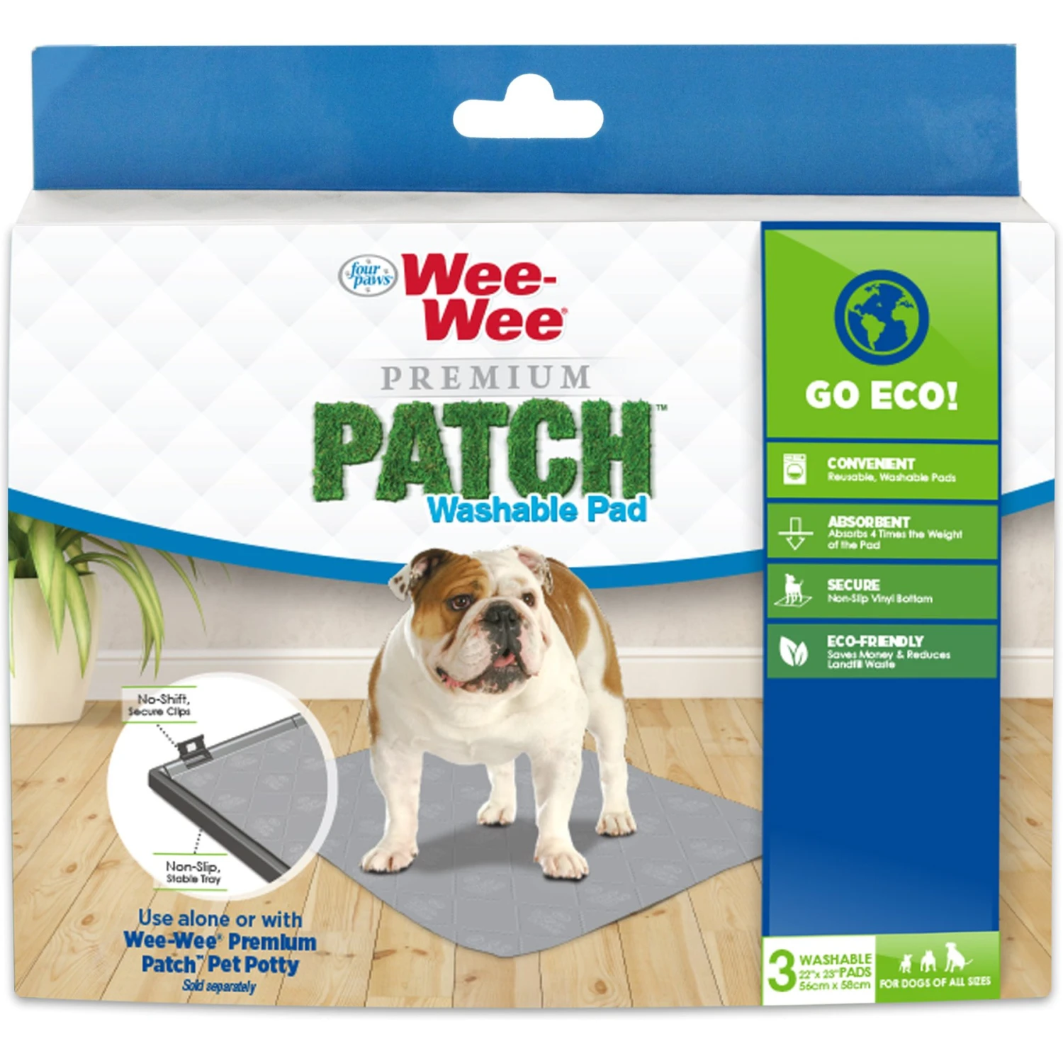Wee-Wee Premium Patch Washable Dog Pee Pad 1 Wee-Wee Premium Patch Washable Dog Pee Pad