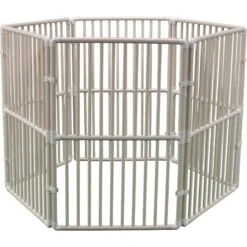 Cardinal Gates Portable Outdoor Dog Pen, White -Pup Haven Sales Store 217352 PT2. AC SS1800 V1580827976