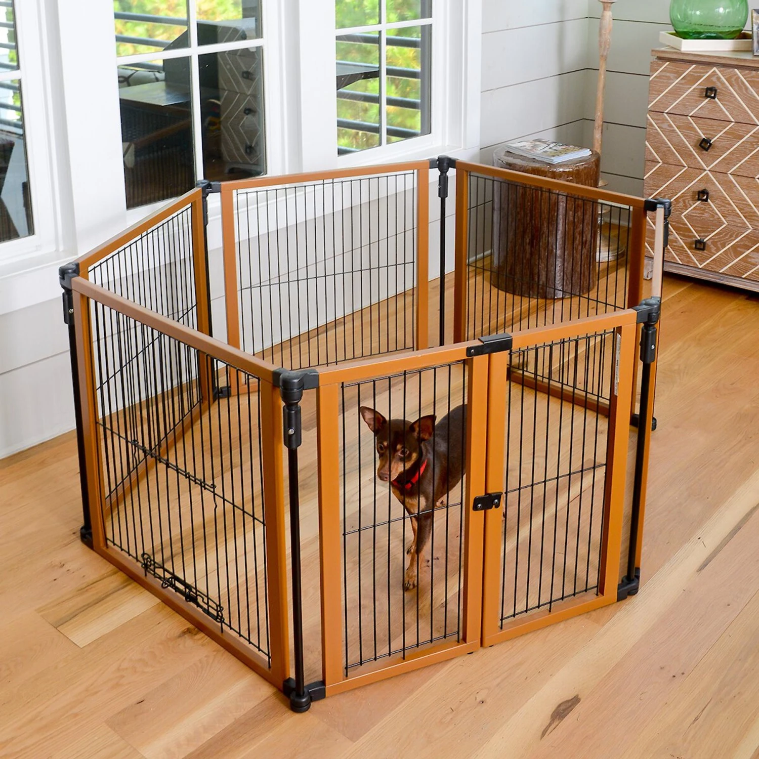 Cardinal Gates Perfect Fit Wire Dog Pen, Brown 1 Cardinal Gates Perfect Fit Wire Dog Pen, Brown