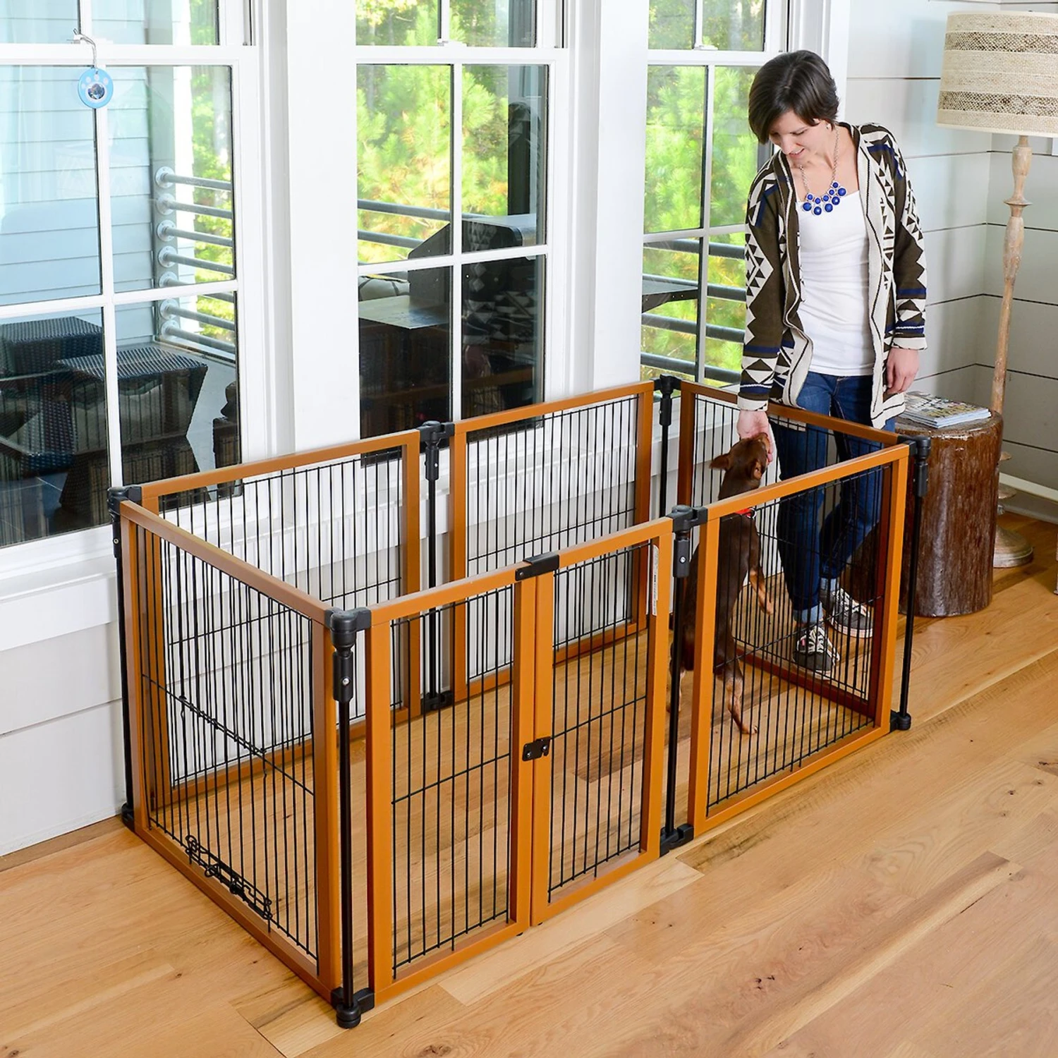 Cardinal Gates Perfect Fit Wire Dog Pen, Brown 3 Cardinal Gates Perfect Fit Wire Dog Pen, Brown - Image 3
