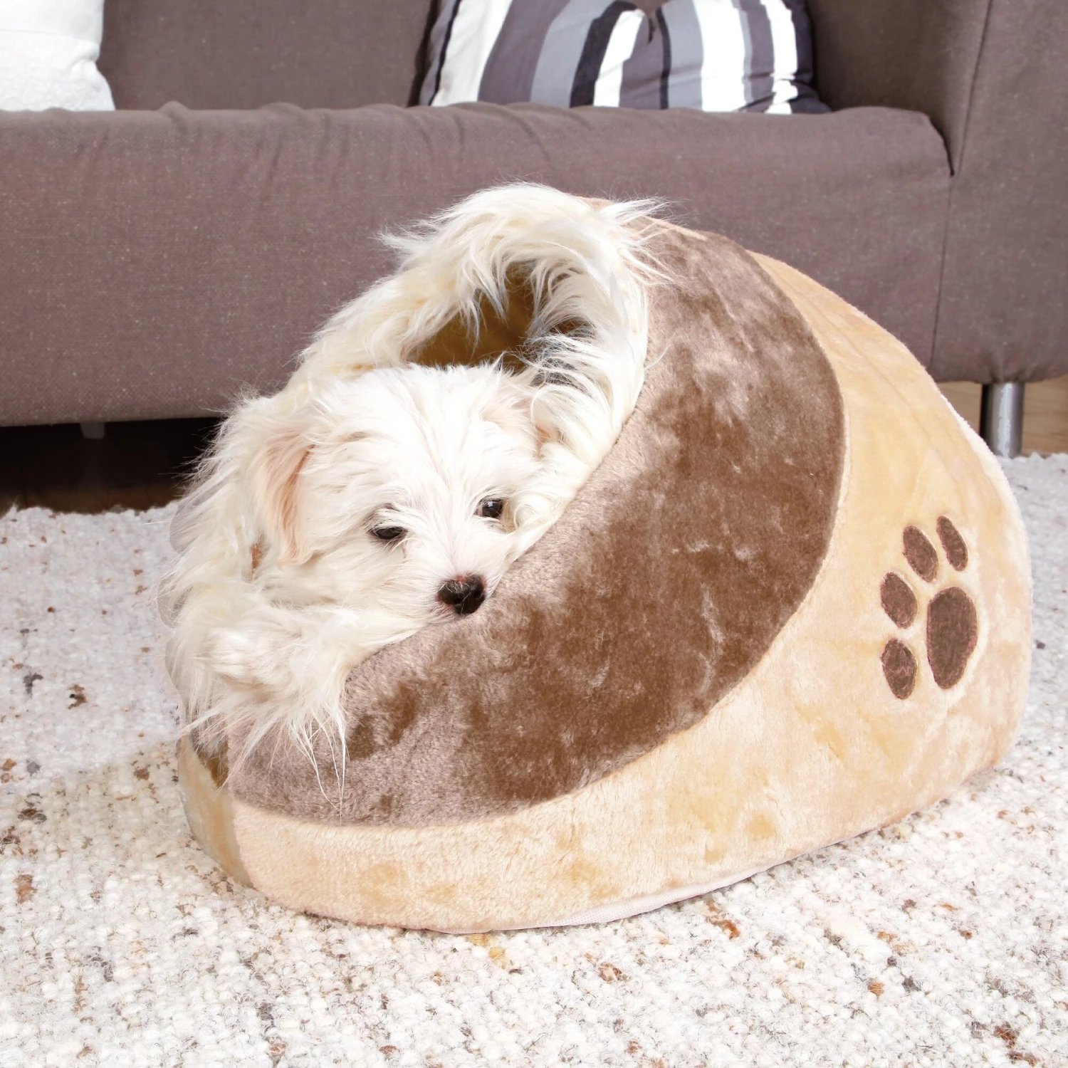 TRIXIE Minou Cuddly Cave Dog & Cat Bed 1 TRIXIE Minou Cuddly Cave Dog & Cat Bed