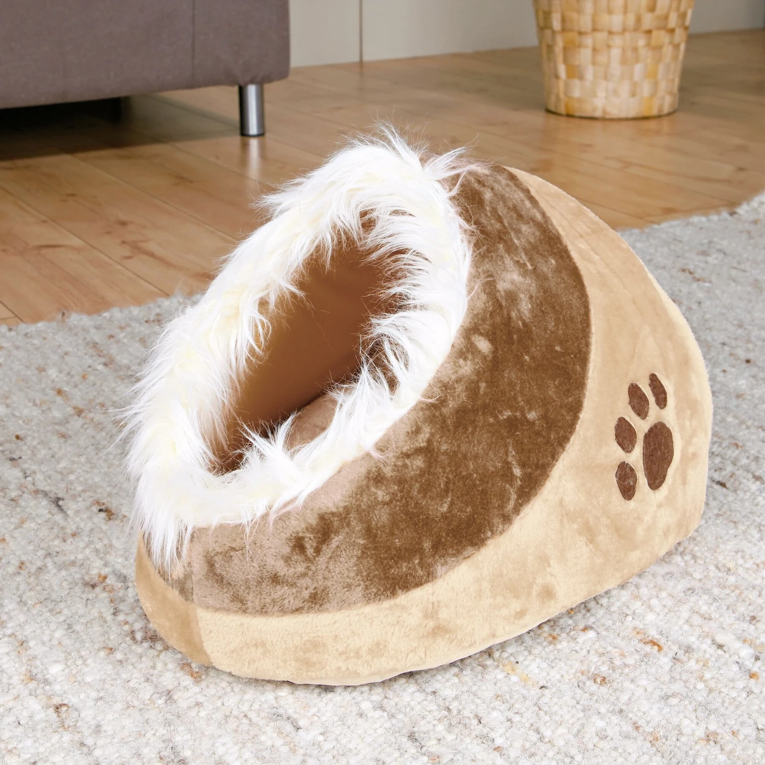 TRIXIE Minou Cuddly Cave Dog & Cat Bed 6 TRIXIE Minou Cuddly Cave Dog & Cat Bed - Image 6