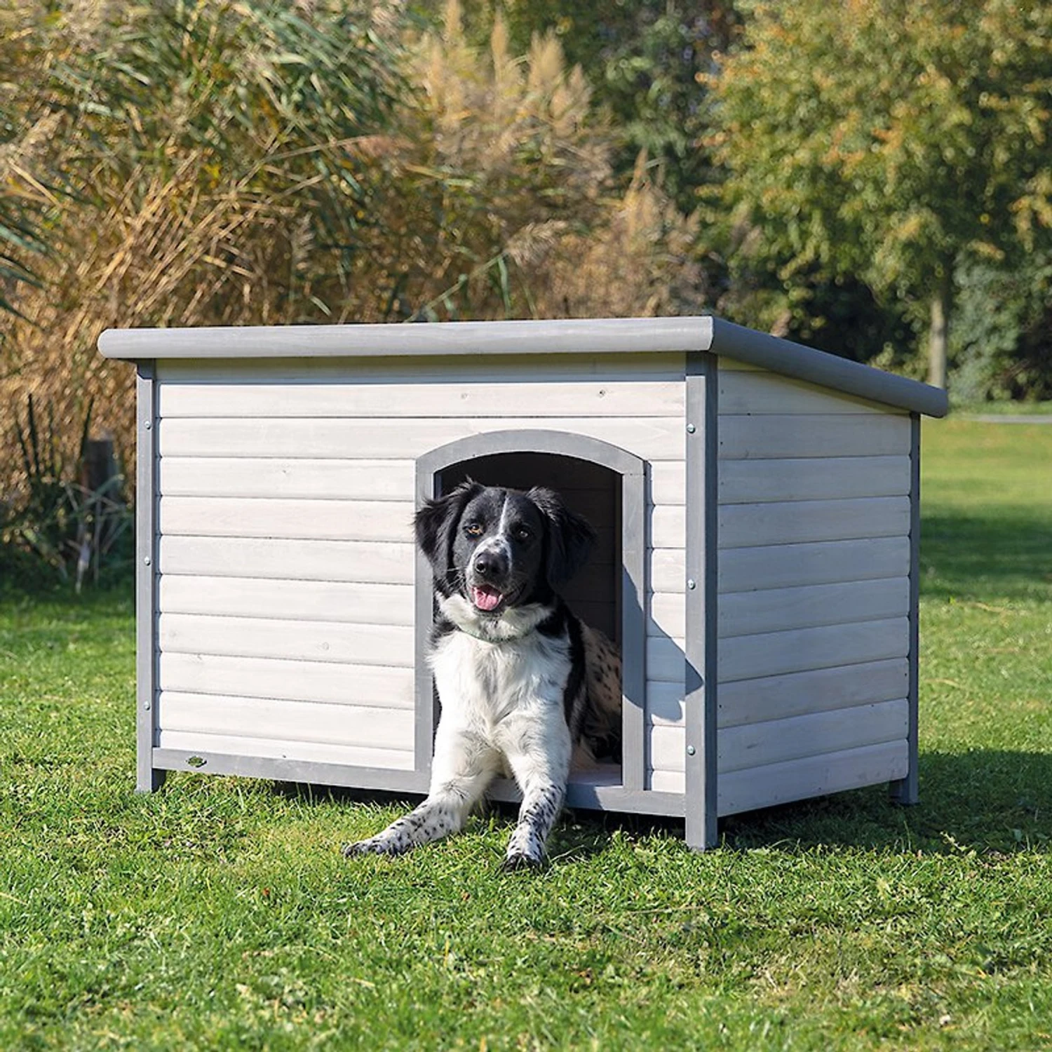TRIXIE Natura Flat Roof Club Dog House 1 TRIXIE Natura Flat Roof Club Dog House
