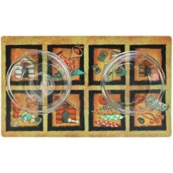 Drymate Bow Wow Squares Dog Bowl Place Mat -Pup Haven Sales Store 222052 PT2. AC SS1800 V1657656279