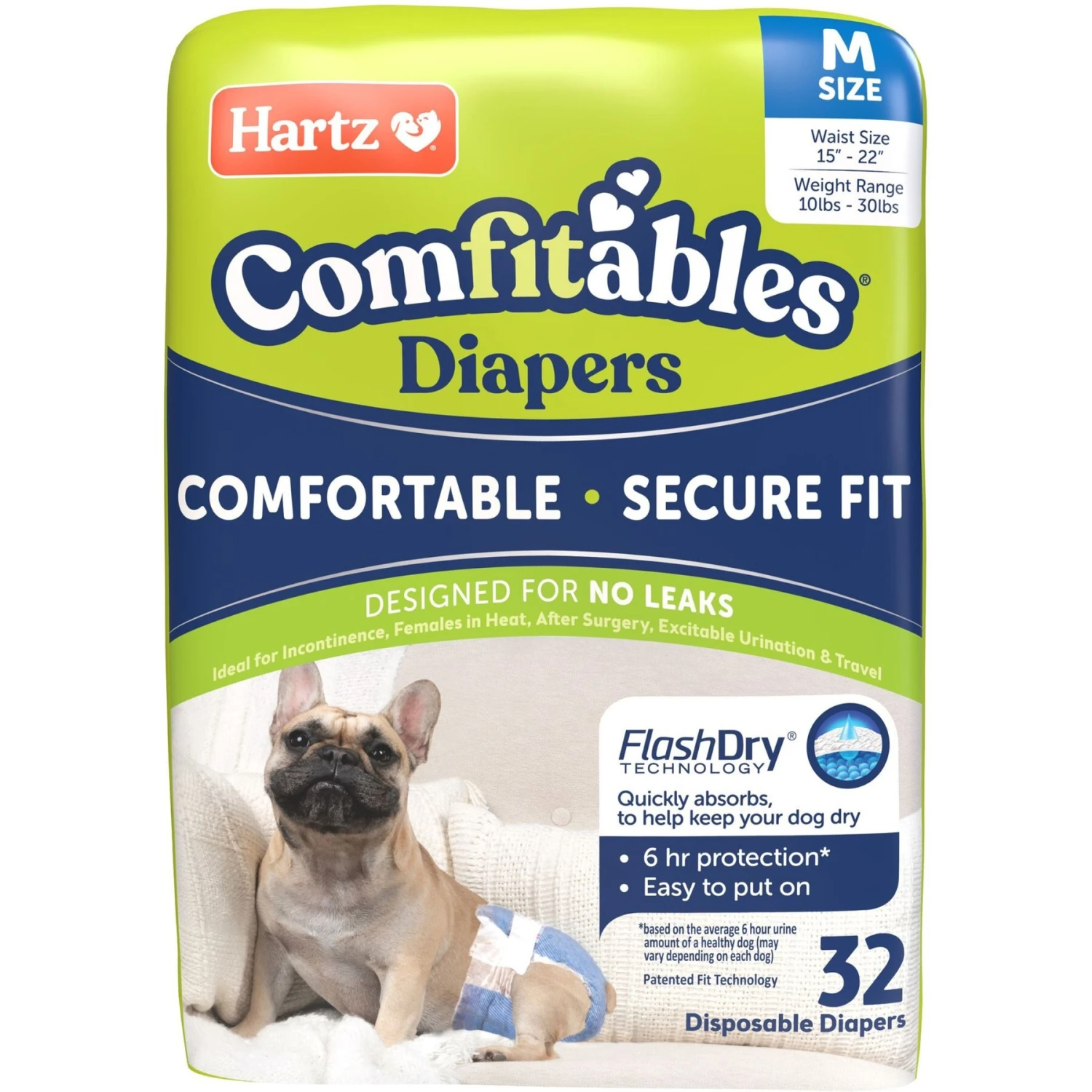 Hartz Disposable Male & Female Dog Diapers 1 Hartz Disposable Male & Female Dog Diapers