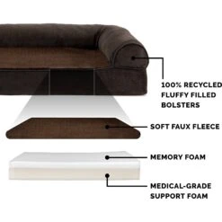 FurHaven Faux Fleece Memory Top Bolster Dog Bed With Removable Cover 14 FurHaven Faux Fleece Memory Top Bolster Dog Bed With Removable Cover -Pup Haven Sales Store 222956 PT5. AC SS1800 V1606782443