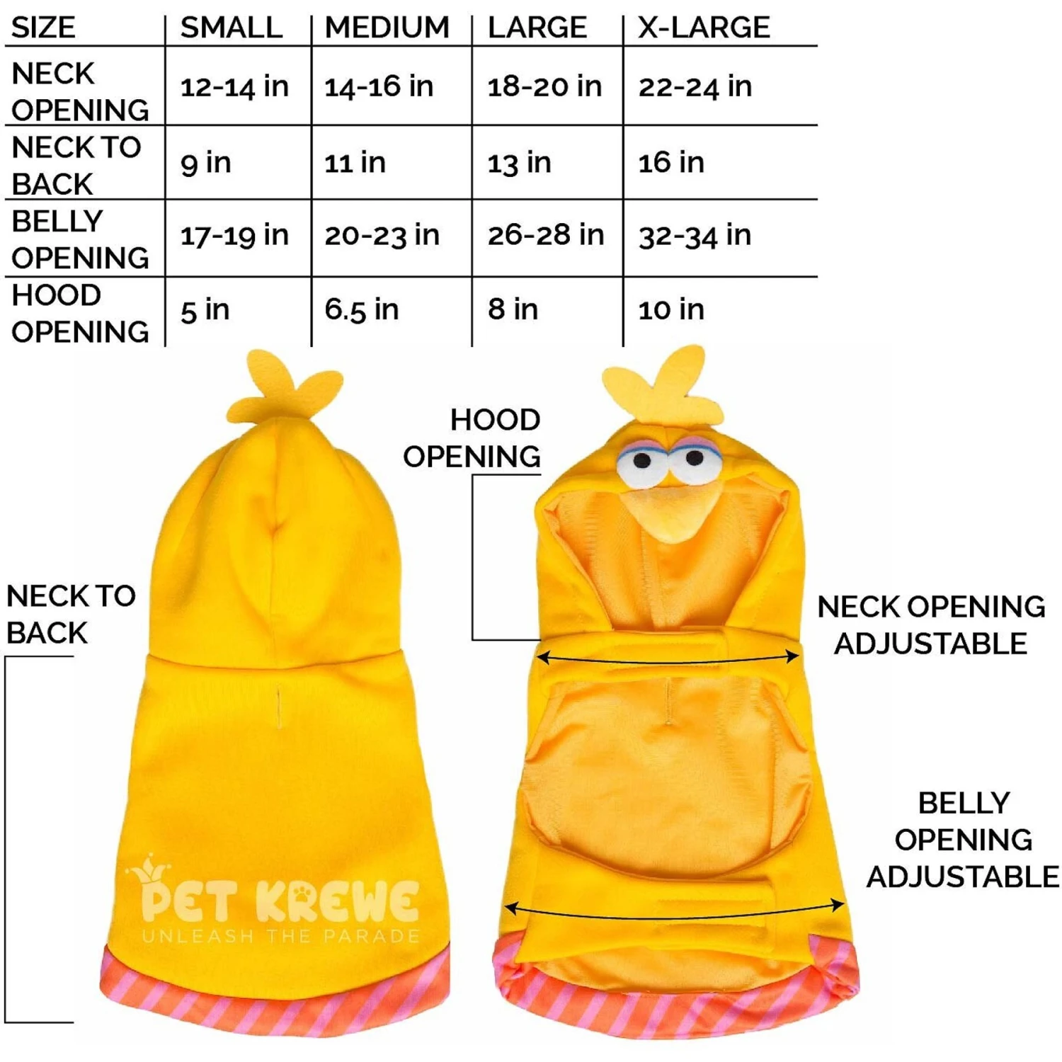 Pet Krewe Big Bird Dog & Cat Costume 2 Pet Krewe Big Bird Dog & Cat Costume - Image 2
