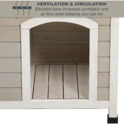 MidWest Eillo Folding Outdoor Wood Dog House, Beige 14 MidWest Eillo Folding Outdoor Wood Dog House, Beige -Pup Haven Sales Store 226370 PT6. AC SS1800 V1583958789