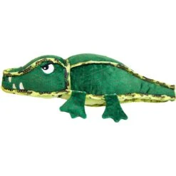 Outward Hound Xtreme Seamz Alligator Squeaky Plush Dog Toy